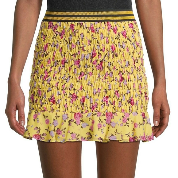 For Love And Lemons Dresses & Skirts - For Love & Lemons Odette Smocked Floral Skirt